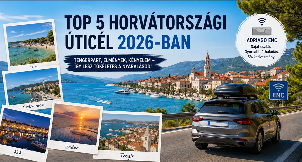 TOP 5 horvátországi úticél 2026-ban, ide utazik idén a legtöbb magyar